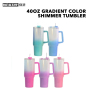 Wealthysub China warehouse sublimation 40oz gradient color shimmer tumbler